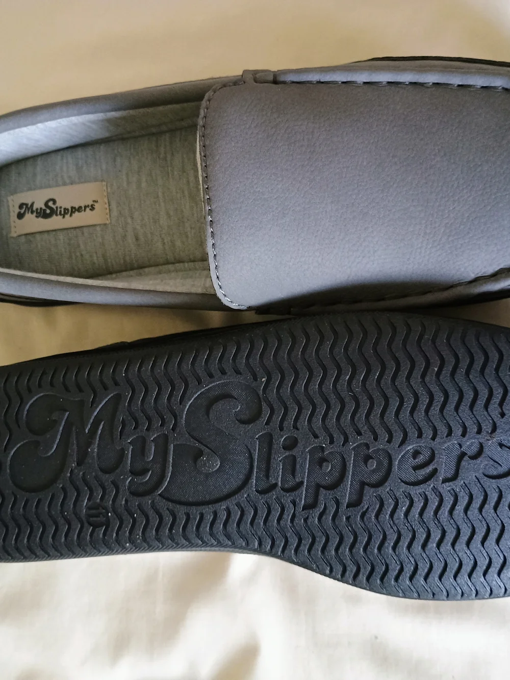 MySlippers gray slip